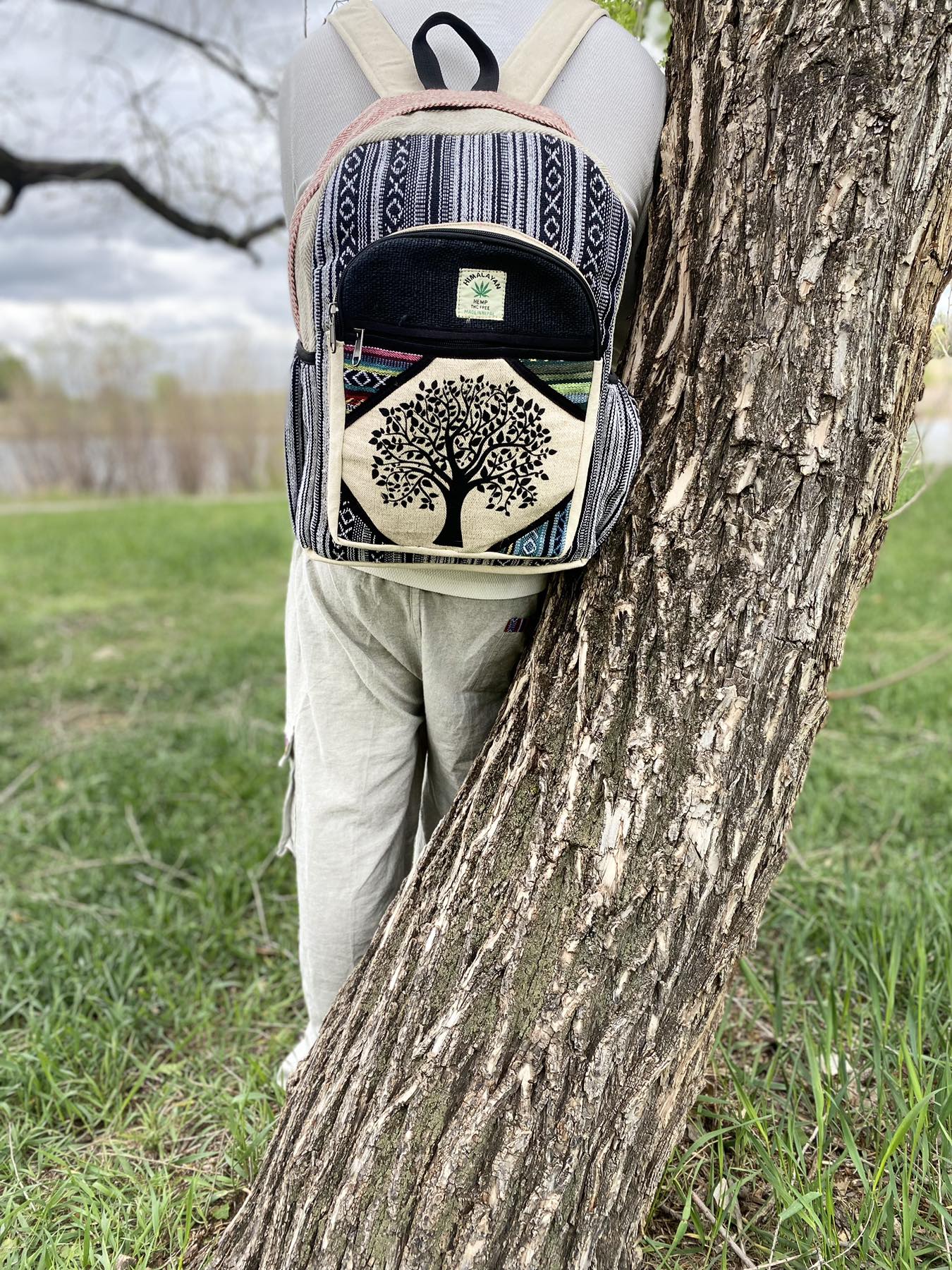 Hemp Casual Bag, Crossbody, Vegan, Handmade , Lightweight, Durable, Eco-friendly, Made in Nepal