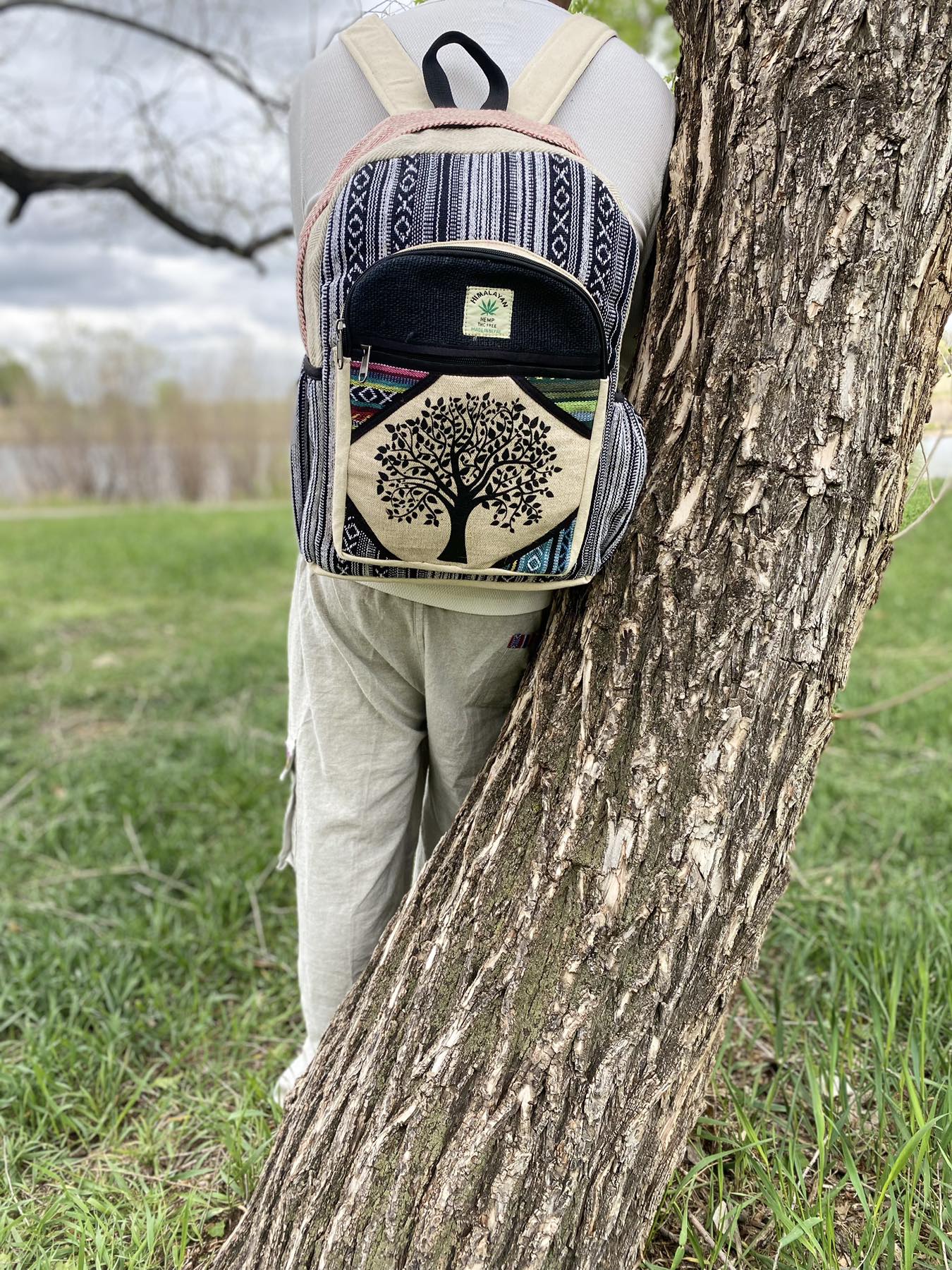 Hemp Casual Bag, Crossbody, Vegan, Handmade , Lightweight, Durable, Eco-friendly, Made in Nepal