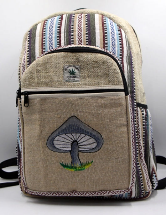 Unique design Himalaya Hemp Backpack Small Backpack Hippie Backpack Festival Backpack Hiking  Handmade with Love g ift bagged